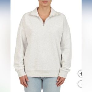 XL LAZYPANTS Women's French Terry Quarter Zip Sweatshirt